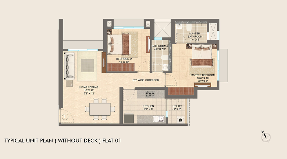 Lodha Vista Plans 2 BHK in Lower Parel by Lodha